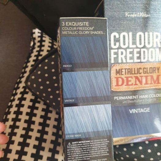 Knight&Wilson Colour freedom Indigo and Vintage permanent hair colour.New!!!