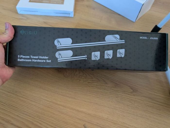 Towel Holder Bathroom Fitting (5 pieces) - Stick On