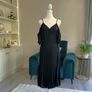 Ladies Black Cold Shoulder Wrap Dress from Boohoo Image 4