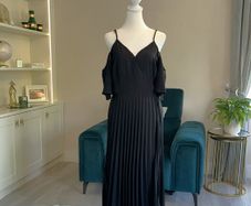 Ladies Black Cold Shoulder Wrap Dress from Boohoo