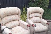 2 x riser / recliner electric armchairs