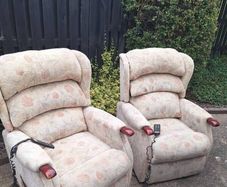 2 x riser / recliner electric armchairs
