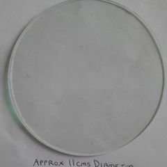 Circular Transparent Glass Disc