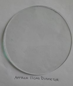Circular Transparent Glass Disc