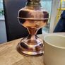 Victorian duplex copper oil lamp. Working.  Polished Image 2