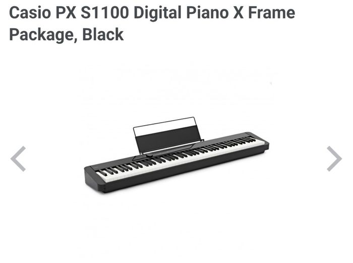 Piano Casio PX S1100 Digital Piano X Frame Package, Black