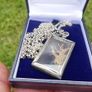 Vintage Sterling Silver 925 Flower Necklace (length 27" - 23,6g) Image 3