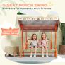 Kids Swing Chair, 2-Seater Patio Swing Bench Image 4