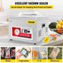 Chamber Vacuum Sealer, 260W Sealing Power, Vacuum Packing Machine for Wet Foods, Meats, Marinades and More, Compact Size with 25.9 cm Sealing Length, Applied in Home Kitchen and Commercial Use Image 2