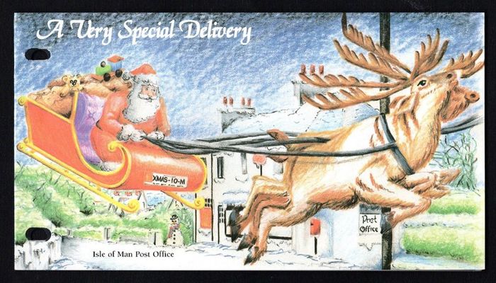 1998 Isle of Man Christmas 1998: "A very Special Delivery" Commemorative Stamps Presentation Pack