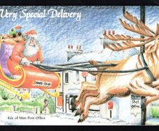 1998 Isle of Man Christmas 1998: "A very Special Delivery" Commemorative Stamps Presentation Pack