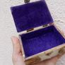 Vintage Ottoman Style Camel Bone and Brass Trinket Box 10cm x 7,5cm H 5cm Image 4