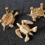 3 brass Turtles,. Solid brass. Image 2