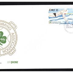 1993 Ireland Centenary of The Irish Amateur Swimming Associations Commemorative Stamps An Post First Day Cover (FDC)