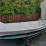Laser 13 sailboat with road and launching trailer Image 4