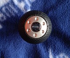 Genuine MOMO SK23 Race Air Leather Shift Knob Black Universal Fitment