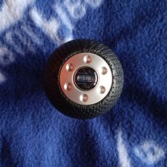 Genuine MOMO SK23 Race Air Leather Shift Knob Black Universal Fitment