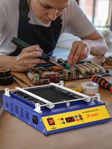 Board Preheater Hot Plate 0-450 Celsius Solder Repair BGA Soldering Rework Station 1600W IR Preheating Oven