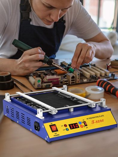 Board Preheater Hot Plate 0-450 Celsius Solder Repair BGA Soldering Rework Station 1600W IR Preheating Oven