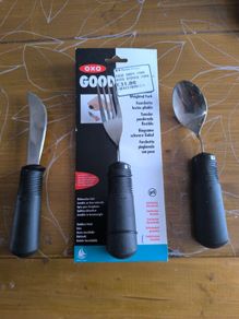 Good Grips weighted cutlery with flexible construction