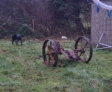 Vintage Horse Drawn Mower Frame