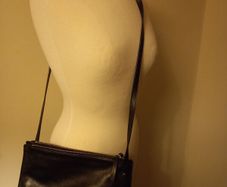 Banana Republic Black Duo Leather Envelope Bag