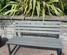 Stunning Black 2 Seater Garden - Patio Bench - Can Deliver