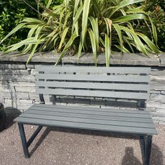 Stunning Black 2 Seater Garden - Patio Bench - Can Deliver