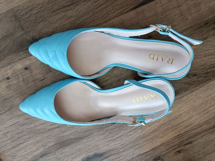Raid blue sling back shoes uk5