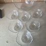 Vintage Set 7 Lotus Clear Glass Bowls Image 3
