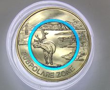 Germany 5 Euro (D) Base Metals (Polymer Ring) Uncirculated Coin 2020 - Subpolare Zone - Earth's Climate Zones