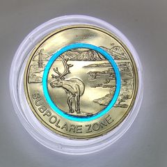 Germany 5 Euro (D) Base Metals (Polymer Ring) Uncirculated Coin 2020 - Subpolare Zone - Earth's Climate Zones