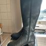 ALDO Black Waterproof Leather Knee-High Riding Boots with Ankle Buckle Image 8