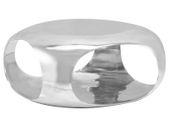 Coffee Table Casted Aluminium 70x70x32 cm Silver
