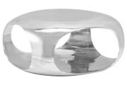 Coffee Table Casted Aluminium 70x70x32 cm Silver