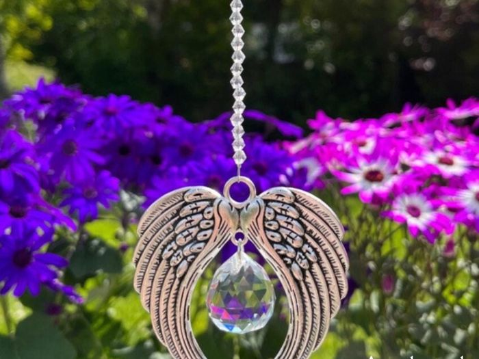 Suncatchers, Crystal, Gemstone, Birthstone, Guardian Angel Sun Catchers