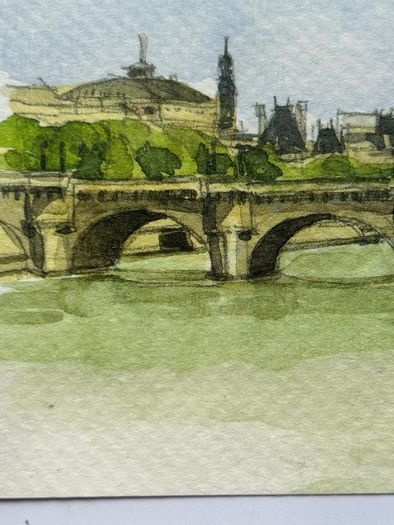 Watercolour Print of the Pont Neuf Bridge