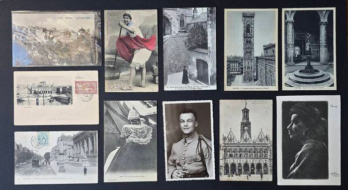 250 Vintage Postcards more than 100 Years Old Large Collection