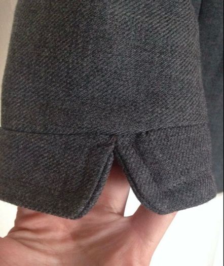 Grey French Connection military style coat