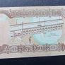 Iraq 1992.50 Dinars.Large uncirculated Banknote. Image 2