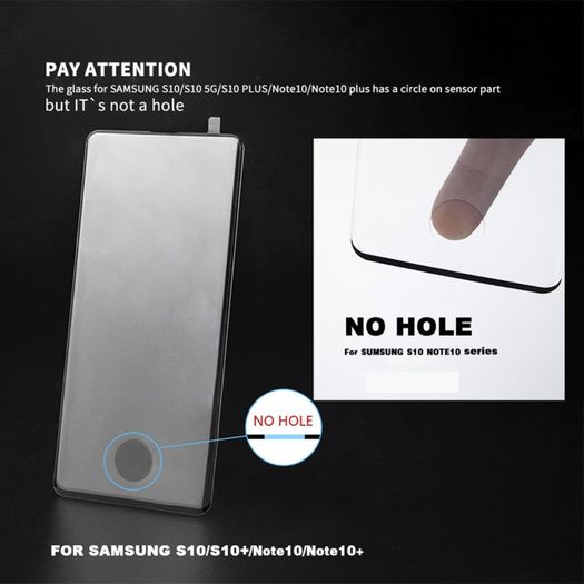 Tempered glass For Samsung galaxy S10 5G screen protector fingerprint Unlock film Full cover