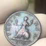 1754 Farthing George II Image 4