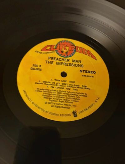 The Impressions Preacher Man LP 1973 US Original Curtom CRS 8016