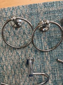 Chrome towel ring