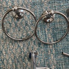 Chrome towel ring
