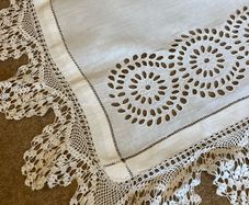 Vintage Belfast Linen Tablecloth 1950s