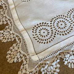Vintage Belfast Linen Tablecloth 1950s