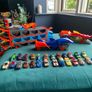 Hot Wheels Mega Garage Bundle + Transport Truck + 26 Cars Image 4