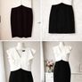 DKNY Stunning classic black & white dress Image 2