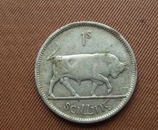 Irish Free State. 1933 Silver Shilling